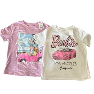 New Large Girls Barbie Short Sleeve Shirt Bundle 10/12